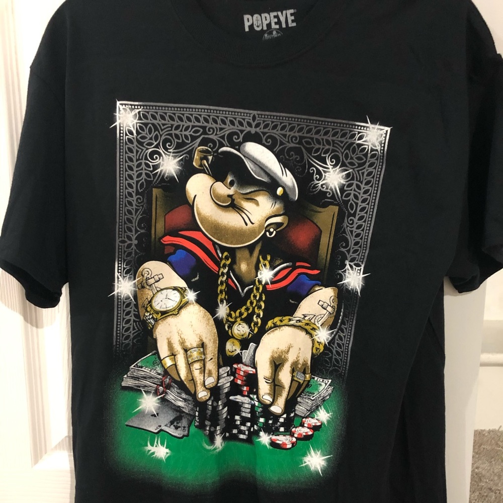 Gambling Popeye T-Shirt